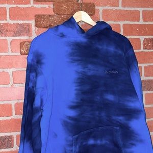 Madhappy Pullover Hoodie in Blue Tye Dye Size Medium